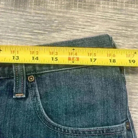 Carhartt Womens Denim Shorts 36 Cut Off High Waist Distressed Jeans Western READ - Picture 8 of 14